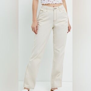 Dickies Women's Denim Cargo Cream Jeans 7 28